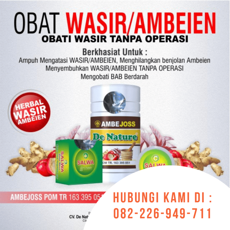 Obat Herbal Pasca Operasi Ambeien